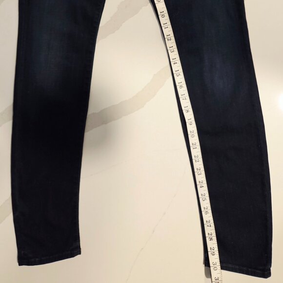 MOTHER: The Looker Skinny Jeans Dark Indigo: Size 28 - Picture 3 of 5